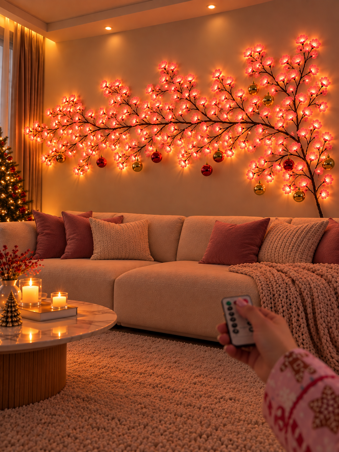 144 LED cherry blossom branch option