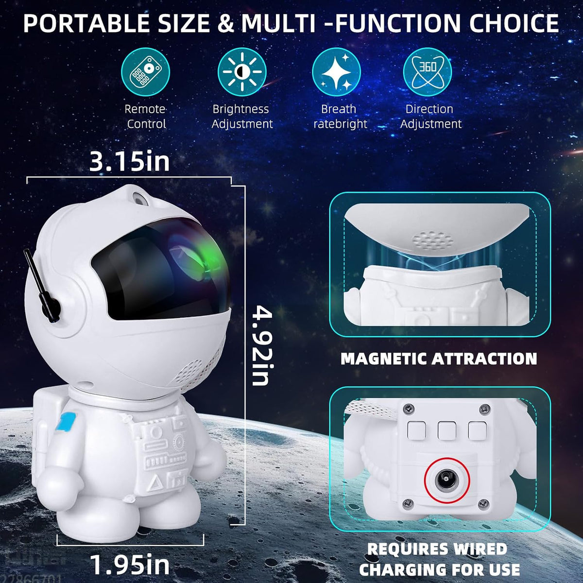 AURALYS Astronaut Galaxy Projector